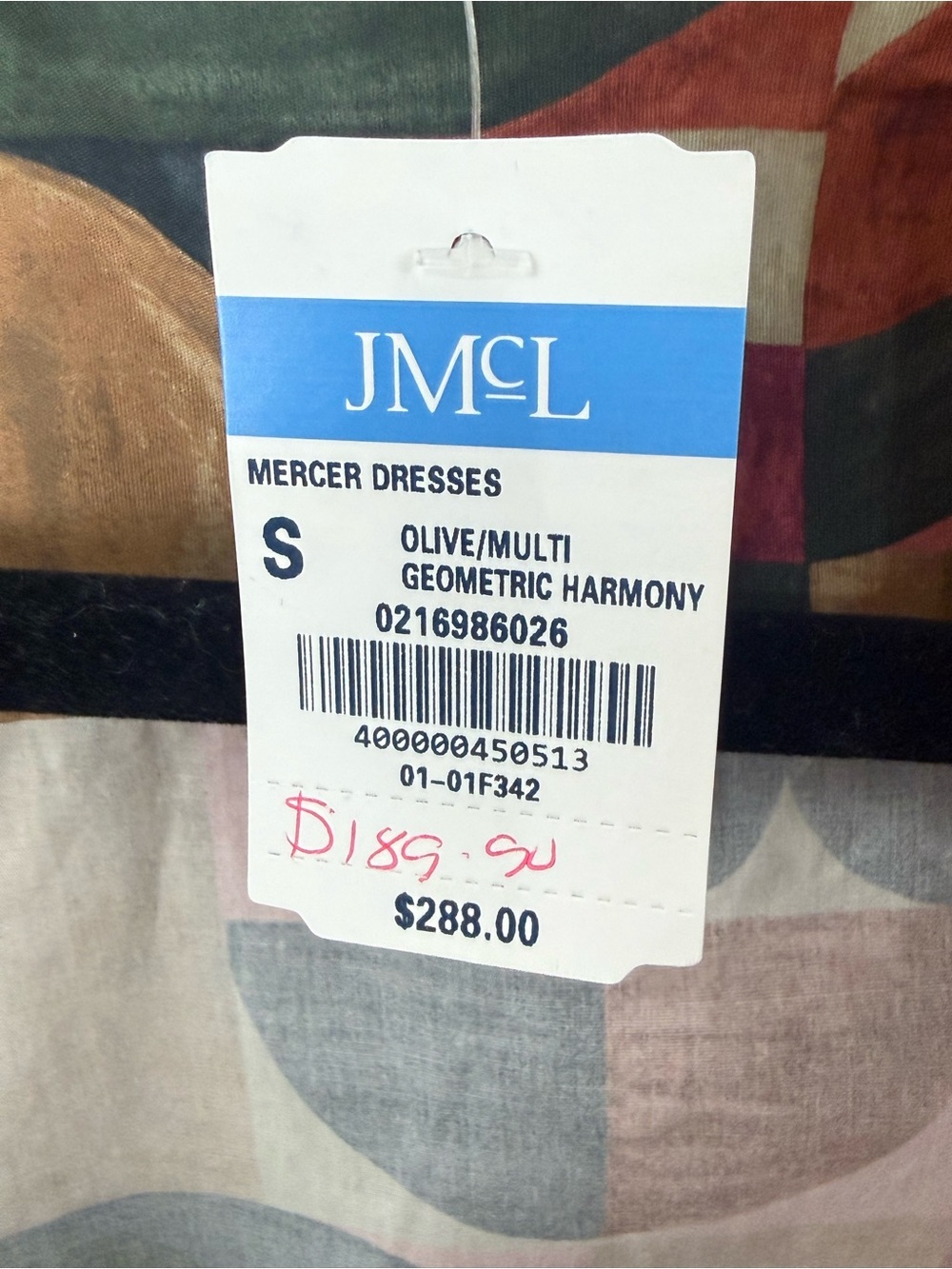 J. McLaughlin Mercer Midi Wrap Dress Size S Geometric Print Long Sleeve NWT - Picture 15 of 16